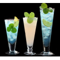 Haonai high transparent fancy juice glass with silkscreem